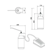 Omnipazar Genesit GS08 Ayak Pedallı Batikon Verici 950ml 12205 - 2
