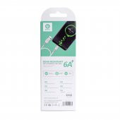 DVIP S01C 6A 67W Fast Charging UsbA to Type-C Data ve Hızlı Şarj Kablosu 1M Beyaz - 4