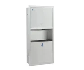 Omnipazar Xinda GSG36R Ankastre Z Kağıt Havluluk ve Çöp Kovası Seti Paslanmaz Çelik - 1