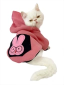 Student Rabbit Sweatshirt Kedi Kıyafeti Kedi Elbisesi - 1
