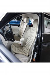 Volkswagen Passat B8 Lüks Oto Koltuk Minderi Ön 2li Set Elegance Bej - 1