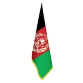 Afganistan Bayrak -Ofis -Makam-Toplantı Odaları - Saçaklı Makam Bayrağı - 1