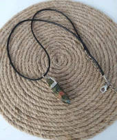 Doğaltaş Unakit Taşı Kolye Takı Bijuteri Aksesuar - 1