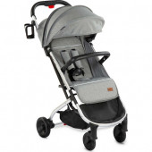 Kraft Q77 Tek Elle Kolay Katlanır Kabin Boy Pratik Bebek Arabası Açık Gri - 3