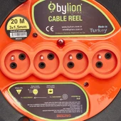 Bylion MK2025 4 Soketli 3x2.5mm 20 Metre Makaralı Kablo - 3