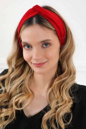 Saç Bandı , Bandana,Kırmızı,SB-9 - 3