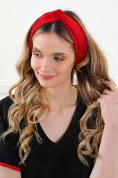 Saç Bandı , Bandana,Kırmızı,SB-9 - 4