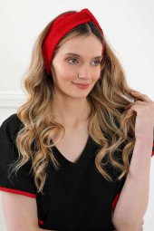Saç Bandı , Bandana,Kırmızı,SB-9 - 5