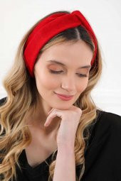 Saç Bandı , Bandana,Kırmızı,SB-9 - 6