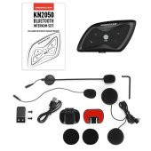 Knmaster KN2050 Motosiklet Kask İnterkom Bluetooth Intercom Kulaklık Seti - 2
