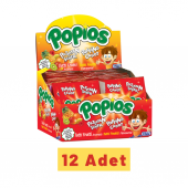Hleks Patlayan Şeker Popios 4 gr 40 Adet Tutti Frutti 12 Paket (Toplam 480 Adet) - 1
