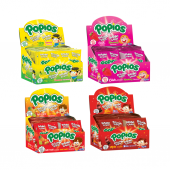 Hleks Patlayan Şeker Popios 4lü Set Çilek Kola Muz Tutti Frutti - 1