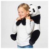 Peluş Oyuncak Panda 47 Cm MeridyenDukkan Çocuk Oyuncak Siyah-Beyaz Yumuşak Panda - 2