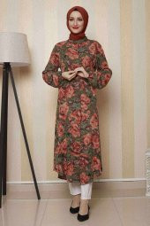 Moda Twins Desenli Tunik - 1
