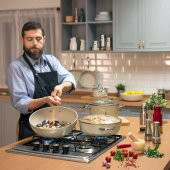 Korkmaz A1267 Granita Wok Tava 28 Cm - 3
