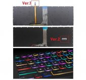 MSI GS60, GE72, GL72 Uyumlu Notebook Klavye (Siyah Işıklı TR) - RGB - 3