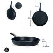 Acar XDD-22-0036 Diamente Black Tava 24 Cm - 2