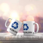 Geri Dönüşüm Kutusu Baskılı Hediyelik Kupa Bardak K-200 - 1