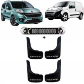 Fiat Fiorino Uyumlu 4lü Paçalık Çamurluk Seti + Numaratör Tel No Numaralık BDN0003 - 1