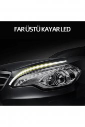 Peugeot Bipper Uyumlu Far Üstü, Içi Kayar Led 60 Cm Full Fonksiyon Beyaz/turuncu - 6
