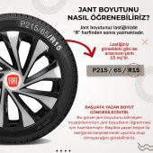 Fiat Palio 13 Inç Uyumlu Jant Kapağı  4lü Takım Renkli 1413 - 4