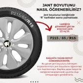 Skoda Favorit 13 Inç Uyumlu Jant Kapağı 4lü Takım Gri 3013 - 2