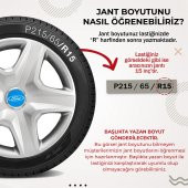 Ford Escort 13 Inç Uyumlu Jant Kapağı 4lü Takım Gri 1513 - 3