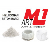 M1 ART HIZLI DONAN BETON HARCI BEYAZ 1 kg - 1