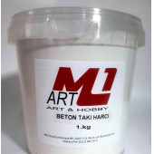 M1 ART Beton Takı Harcı BEYAZ 1.kg - 1