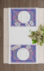 The Mia Ekose -1 Amerikan Servis 6 Lı Set - 50 x 35 Cm - 3
