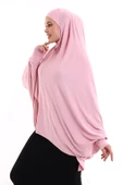 Pudra Hazır Pratik Sultanbaş Tesettür Kollu Penye Sufle Eşarp Hijab - 3