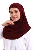 Yetişkin Pratik Eşarp Bordo Renk - 1