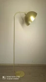 Rys Retro Metal Dekoratif Rustik Mafsallı Gold Rustik Köşe Lambası Başlık Çap:40 cm - 1