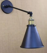 Retro Metal Mafsallı Eskitme Duylu Akrobatik Dekotatif Duvar Aplik thumbnail 1