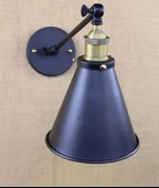 Retro Metal Mafsallı Eskitme Duylu Akrobatik Dekotatif Duvar Aplik thumbnail 2