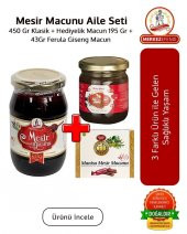Mesir Macunu Aile Sağlık Seti L 195 Gr Hediyelik Macun 450 Gr Macun ve 43 Gr Ginseng Macun - 1