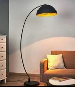 Retro Metal Dekoratif Siyah Köşe Lambası 40 cm thumbnail 1