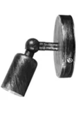 Retro Metal Gri Eskitme Mafsallı Dekoratif Duvar Aplik - 1