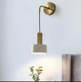 Rsylight Retro Metal Dekoratif Rustik Beyaz Modern Duvar Aplik - 1