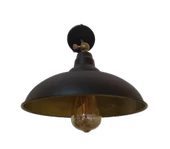 Rustik Retro Siyah İçi Gold Mafsallı Dekoratif Hareketli Duvar Aplik thumbnail 1