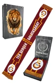 Galatasaray Orijinal Lisanslı Tek Gerçek Galatasaray Dokuma Atkı Hediyelik Ahşap Kutulu thumbnail 1