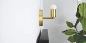Rys Retro Metal Mat Gold Dekoratif Duvar Aplik - 1