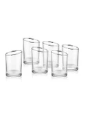 The Mia Gina Kahve Yanı Su Bardağı Gümüş 6lı Set - 1