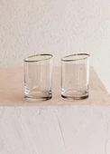 The Mia Gina Kahve Yanı Su Bardağı Gold 6lı Set - 3