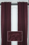DOKUMA BORDO RENK (EKSTRAFOR BÜZGÜLÜ) TEK KANAT FON PERDE 150x260 CM thumbnail 3