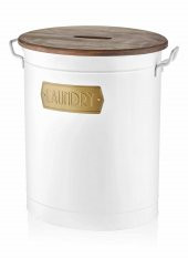 The Mia Çamaşır Sepeti Beyaz 54x43x35 cm thumbnail 1