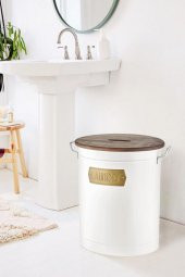 The Mia Çamaşır Sepeti Beyaz 54x43x35 cm thumbnail 2