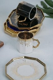 Acar Coleen 6 Kişilik Porselen Kahve Fincanı Takımı HXF-21-0114/12 - 2