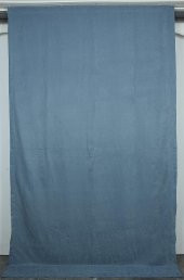 DOKUMA MAVİ RENK (EKSTRAFOR BÜZGÜLÜ) TEK KANAT FON PERDE 150x260 CM - 1