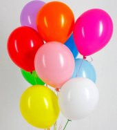 nistabolje Renkli Balon 100lü Karışık Renk Parti Doğum Günü Kutlama Özel Günler - 1